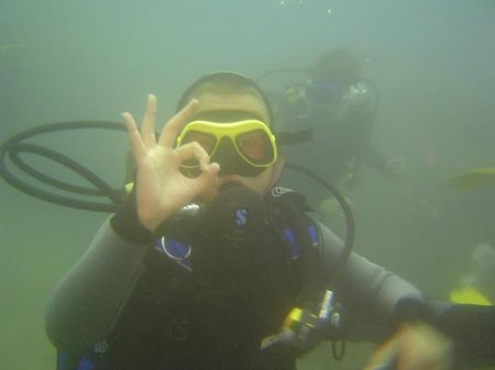 Kevin 15 metres down off the Canary Islands Kevin 15 metres down off the Canary Islands